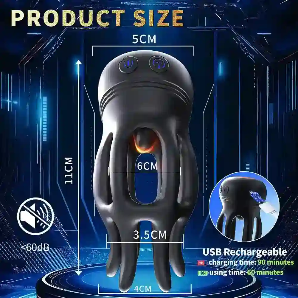silikon abs glans stimulator usb