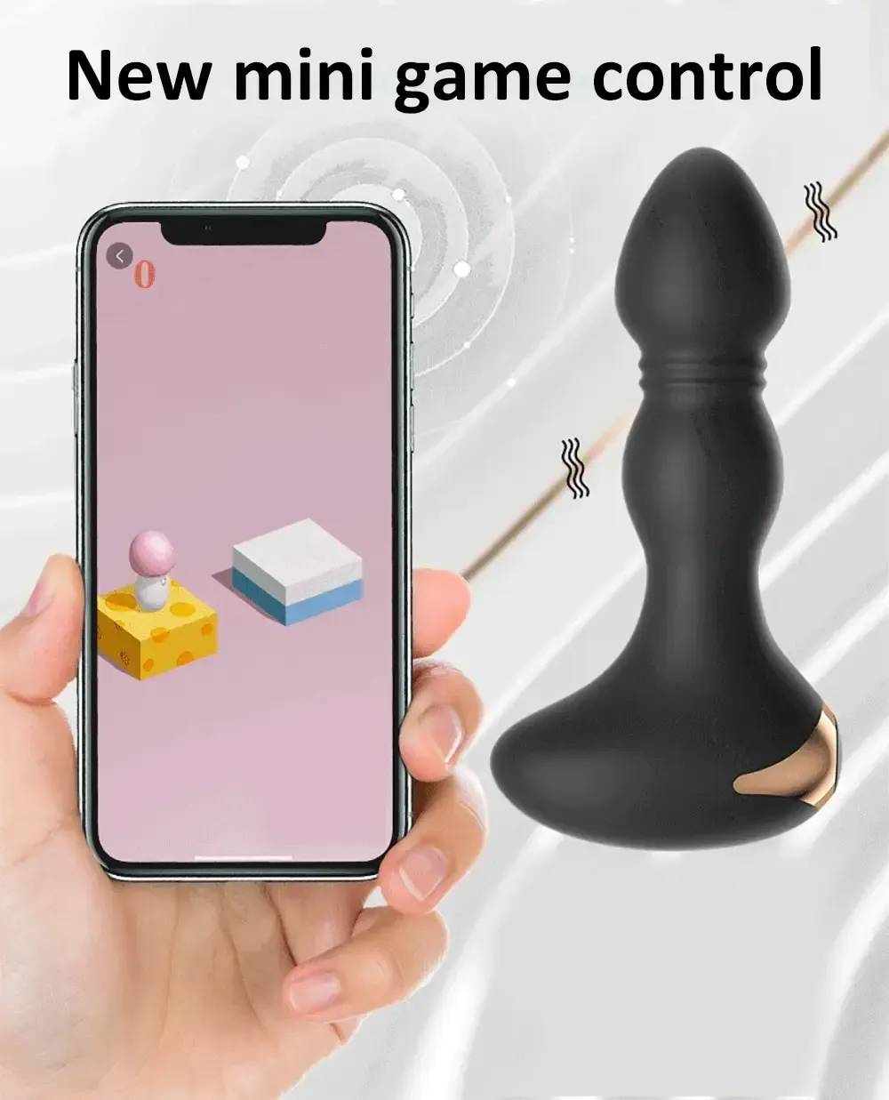 silikon anal plug app control