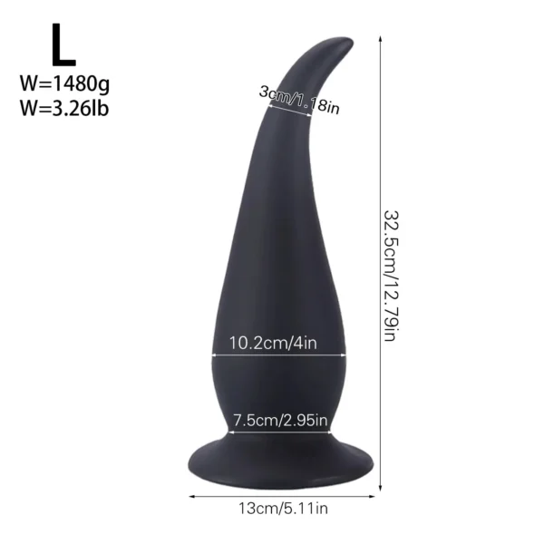 silikon anal plug große form