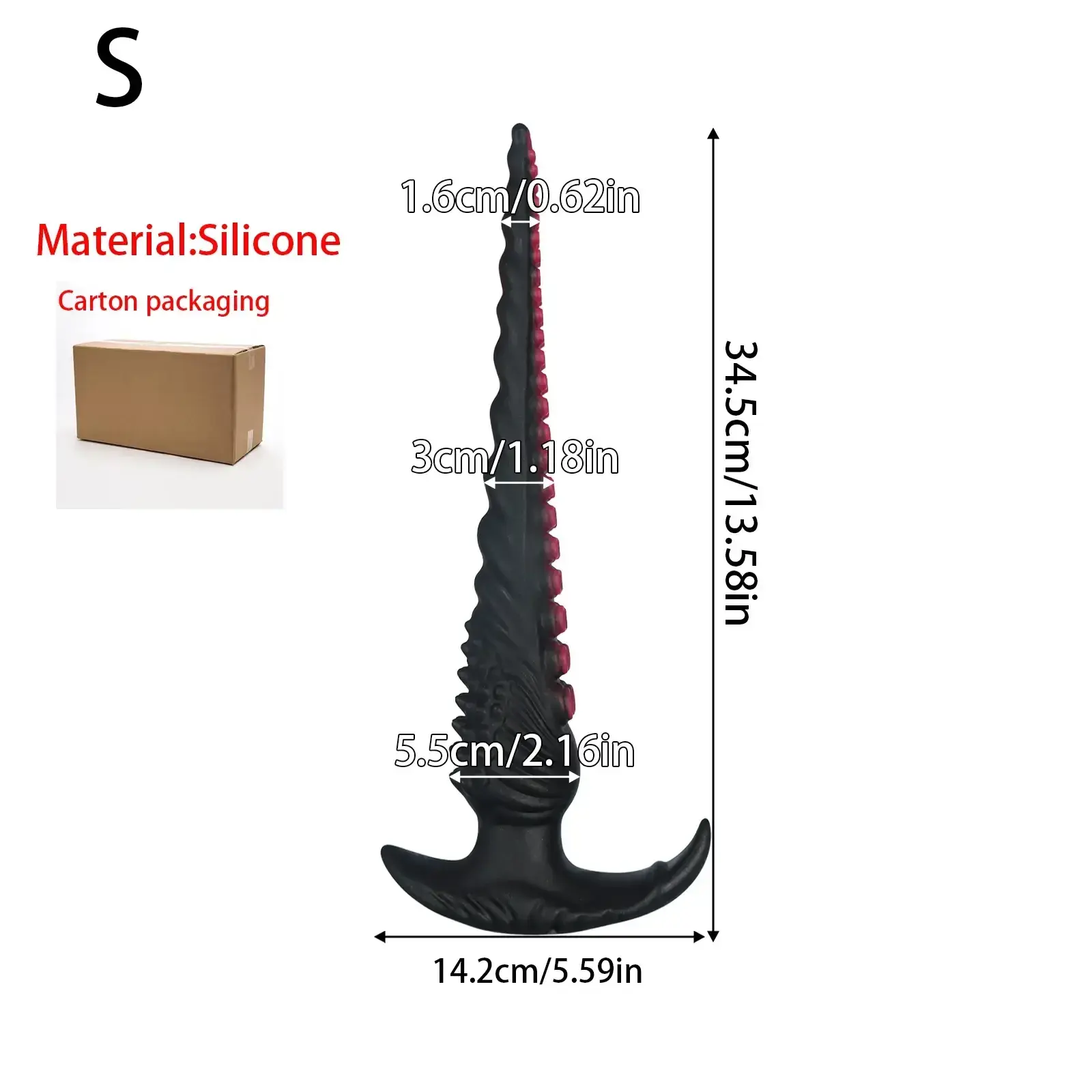 silikon anal plug tentakel design