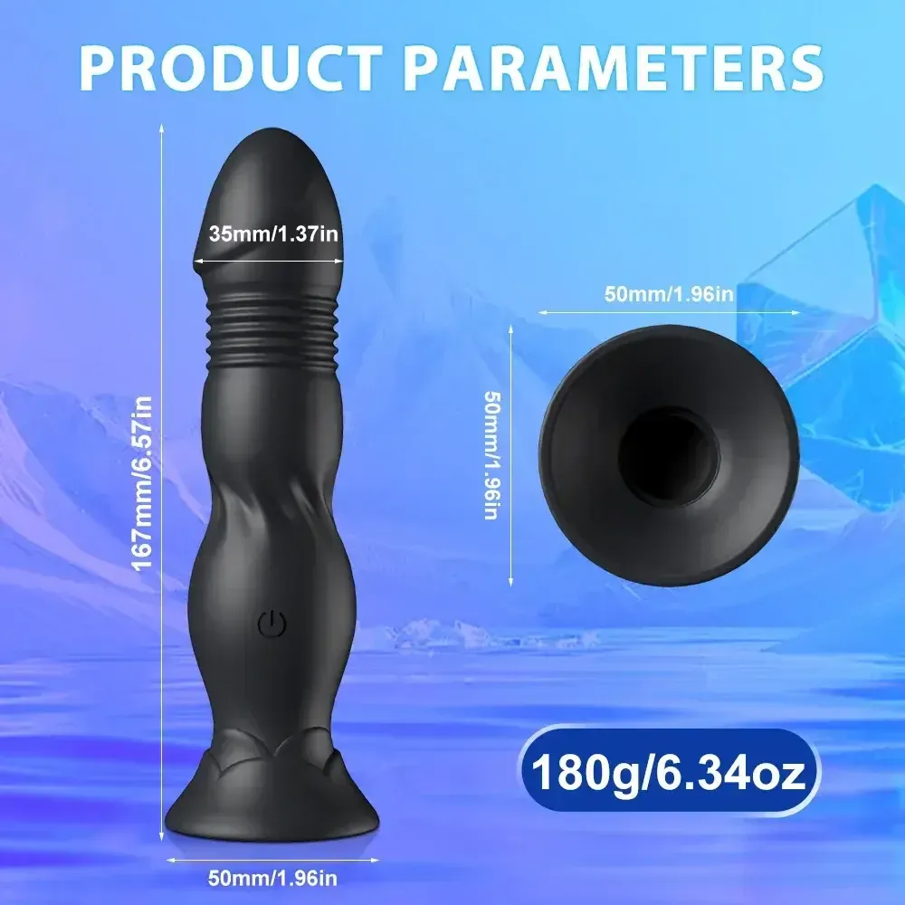 silikon analdildo 9 vibrationsmodi