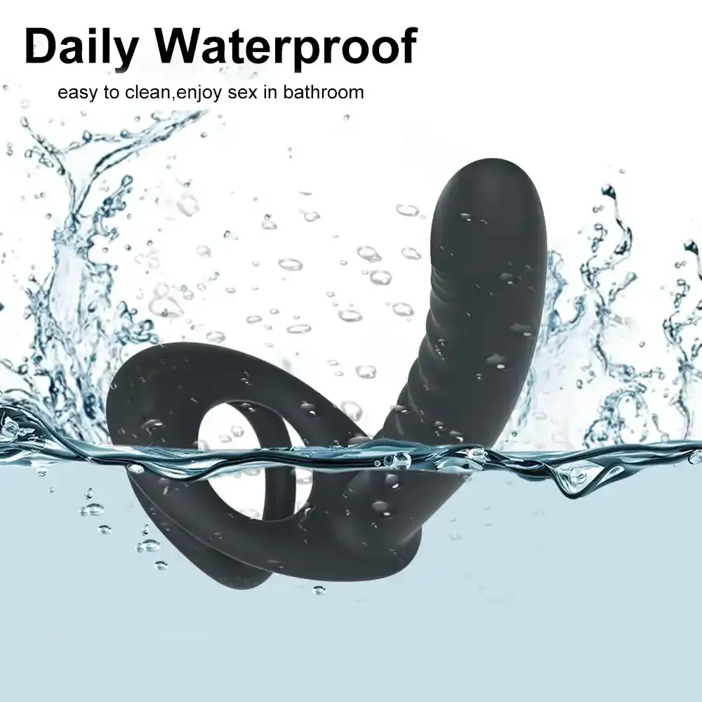 silikon dildo mit penisring vibration