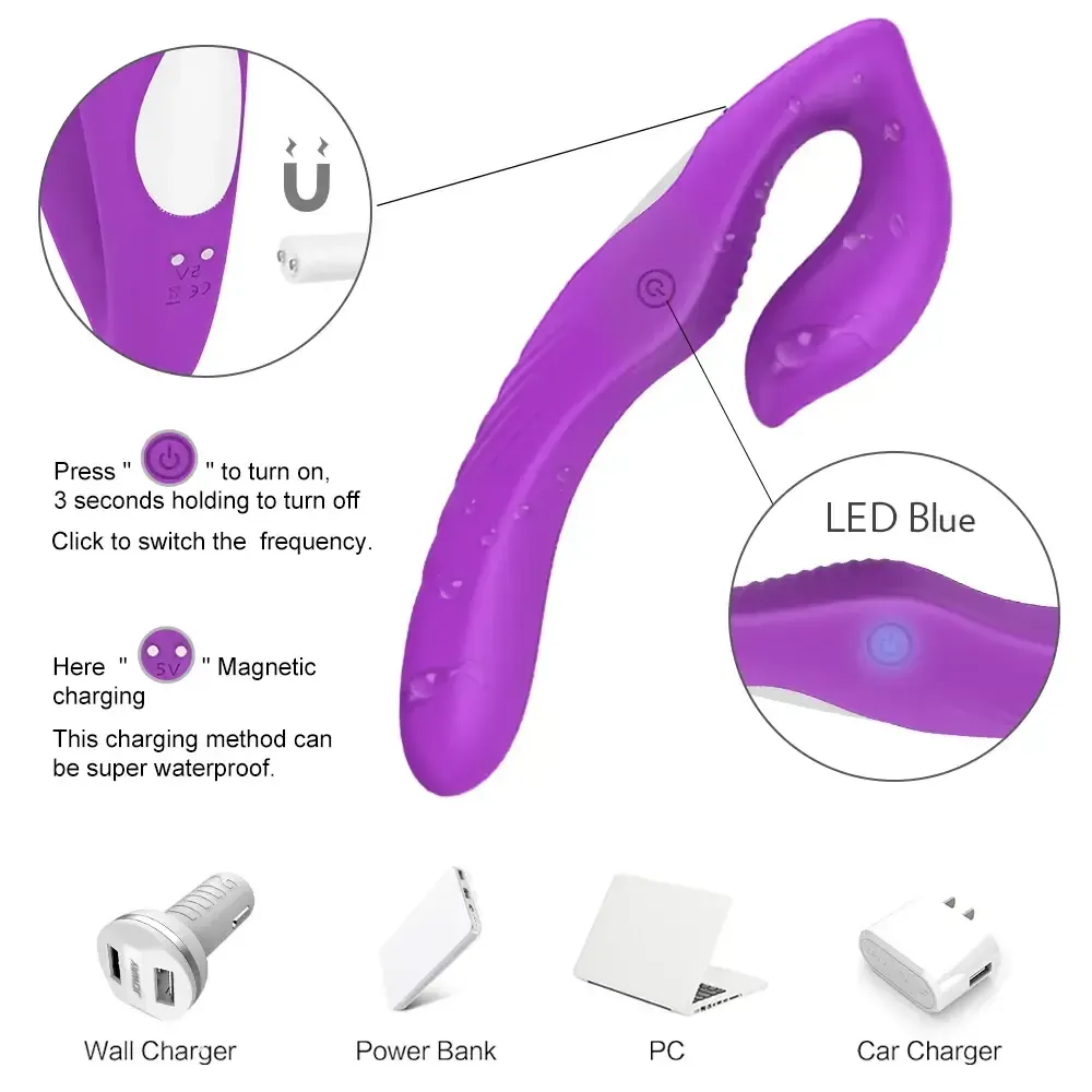 strapless doppel dildo vibrator