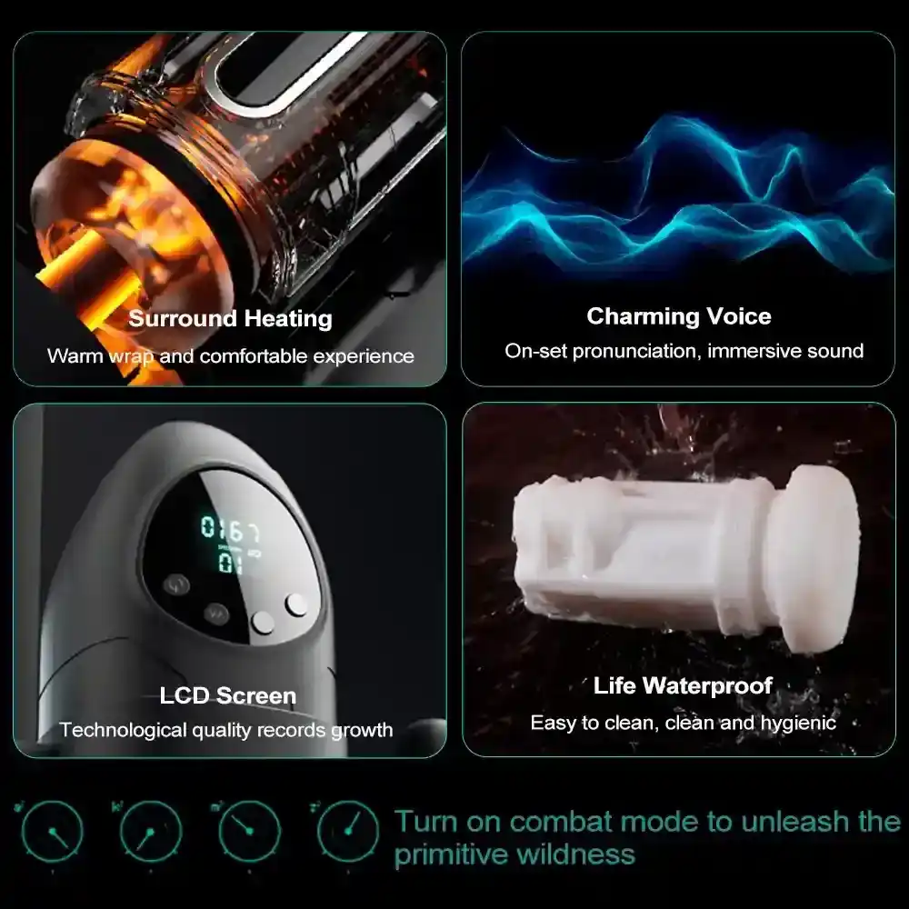 teleskopischer penis simulator mit vibration