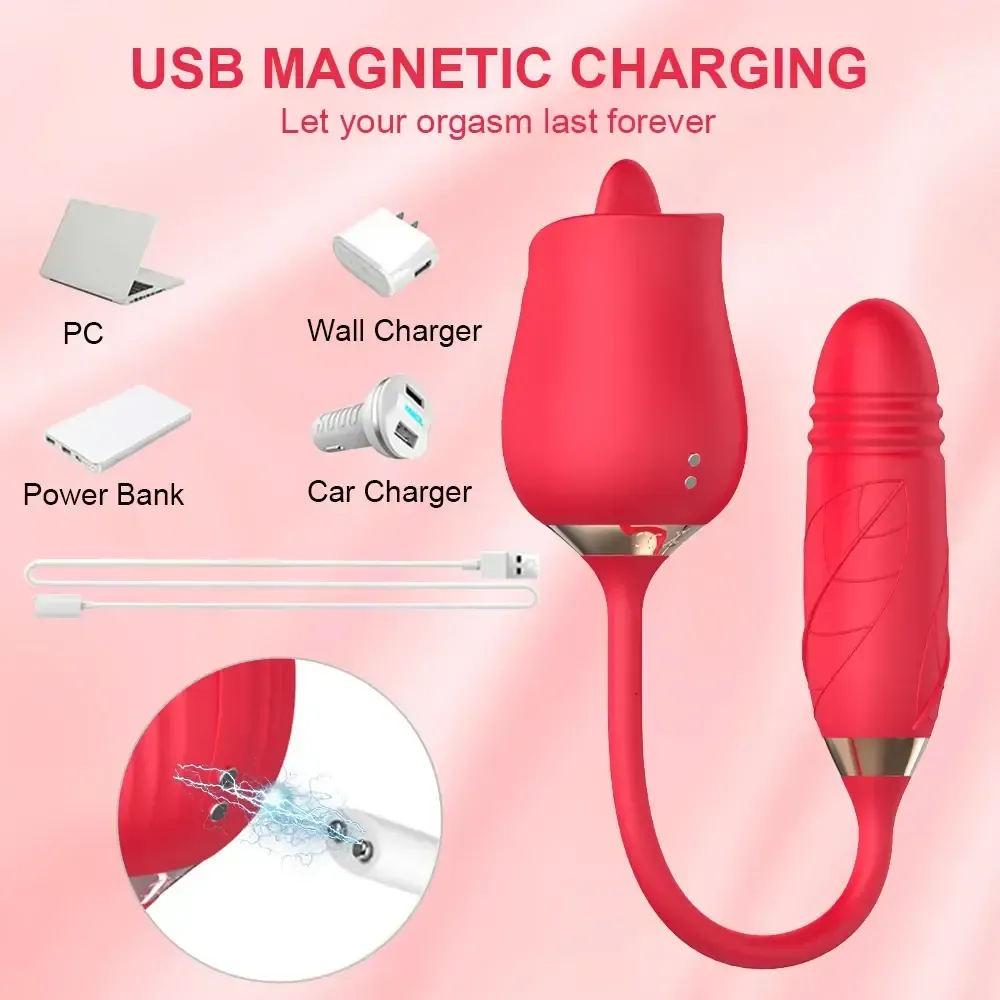 usb wiederaufladbarer zungen vibrator