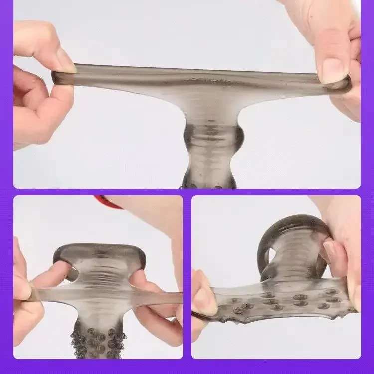 verlangerungshulse penis schwarzes silikon