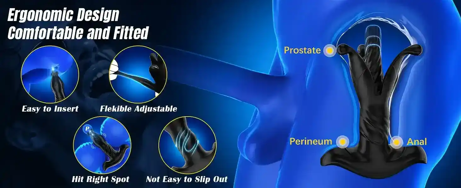 vibrator anal plug silikon transparent