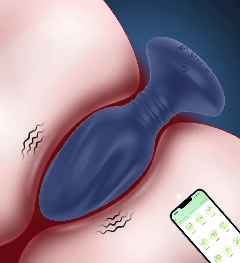 vibrierender anal plug usb aufladung