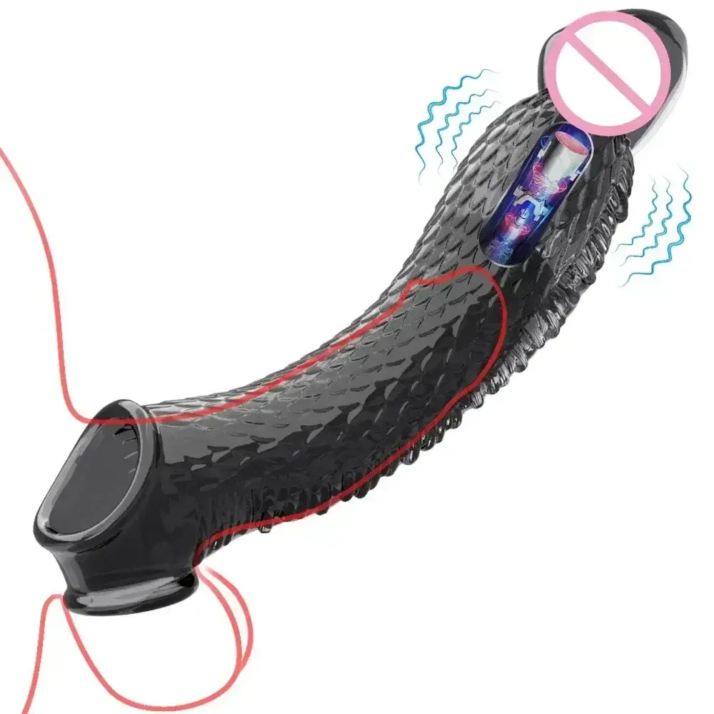 vibrierender penis sleeve silikon
