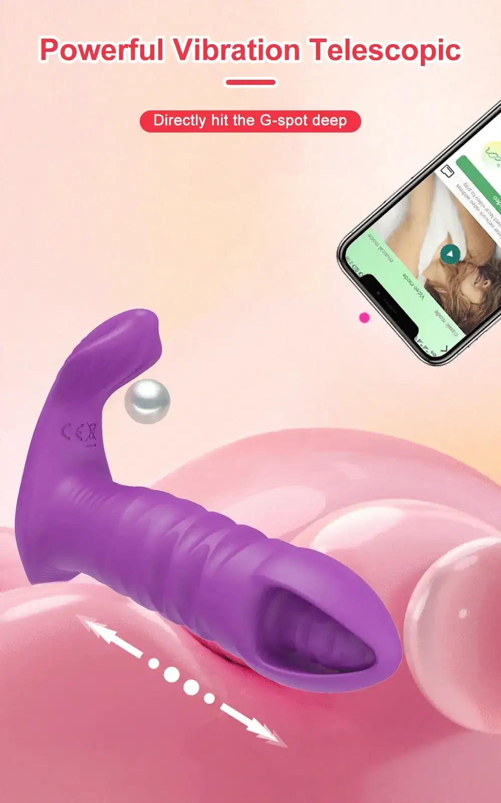 wasserdichter g punkt vibrator lila