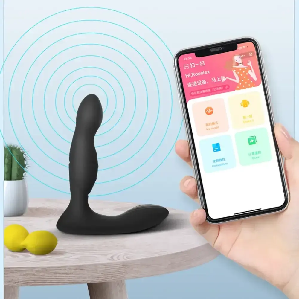 wasserfester anal plug mit app